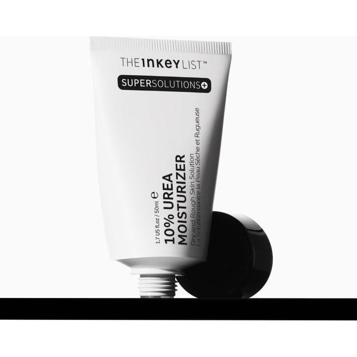 The INKEY List Urea 10% Moisturizer 50 ml fugtighedscreme i hvid tube og æske til tør og ru hud