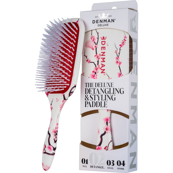 Deluxe D38 Power Paddle Brush Cherry Blossom