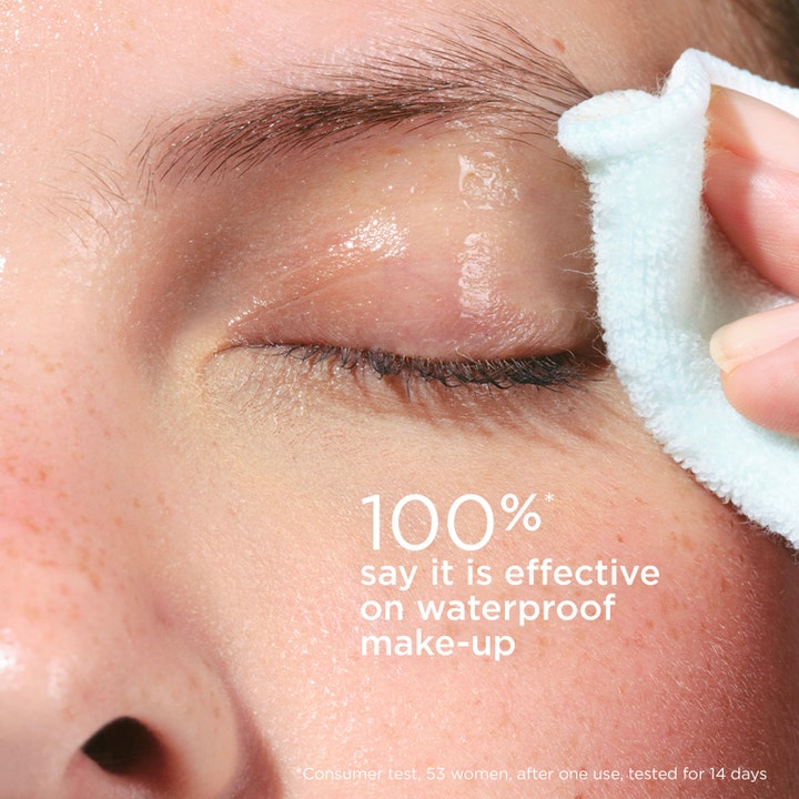 Clarins Instant Eye Make-Up Remover 125 ml makeupfjerner fjerner 100% vandfast makeup vist på fugtigt øje.