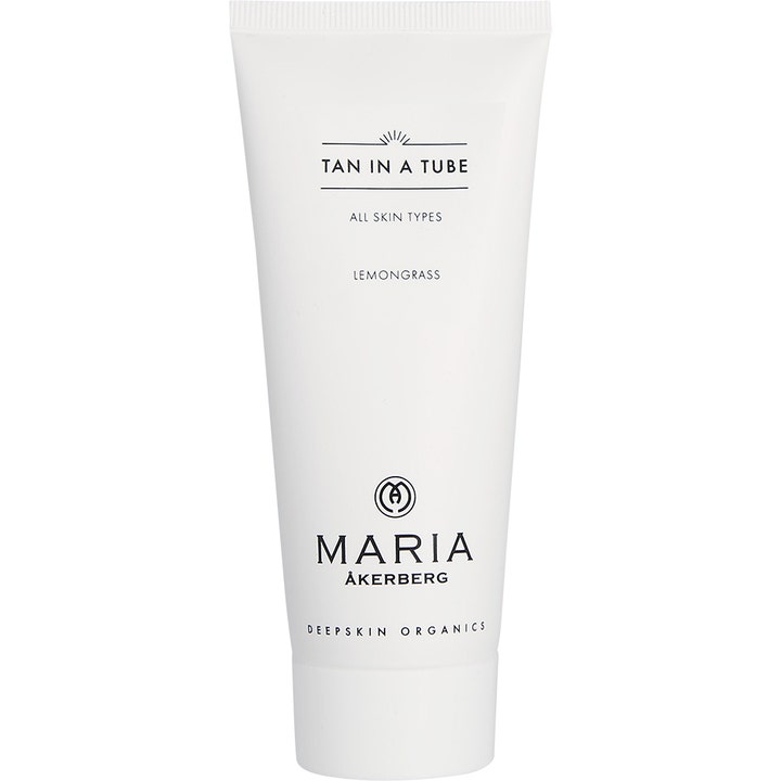 Maria Åkerberg Tan in a Tube 100 ml selvbruner med citrongræs giver huden en naturlig glød i hvid tube