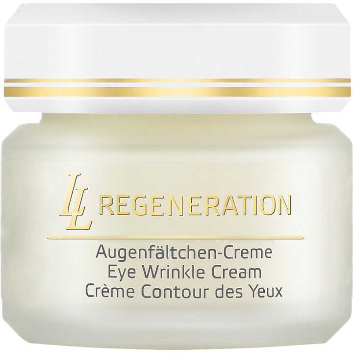 Annemarie Börlind LL Regeneration Eye Wrinkle Cream 30 ml øjencreme mod rynker i frostet glaskrukke med hvidt låg
