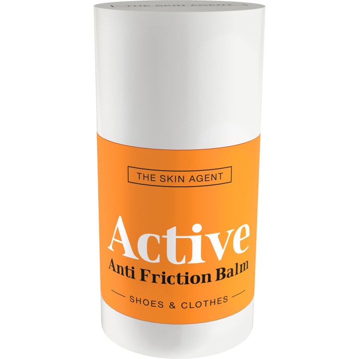 The Skin Agent Active Anti Friction Balm 25 ml mod hudirritation i hvid stift med orange etiket