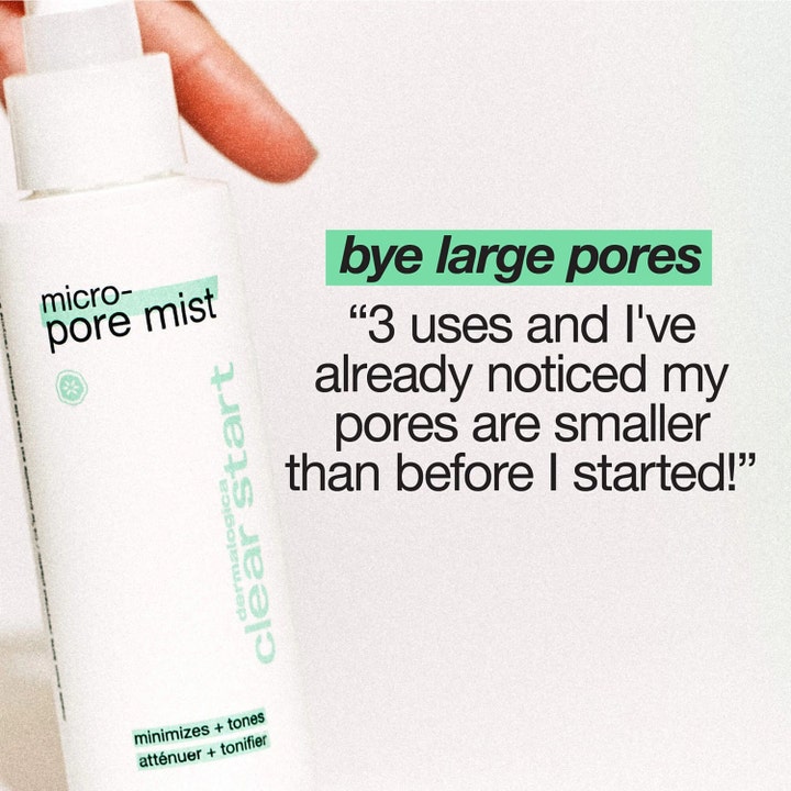 Dermalogica Clear Start Micro-Pore Mist 118 ml ansigtsmist mindsker porer hvid sprayflaske og tekst bye large pores