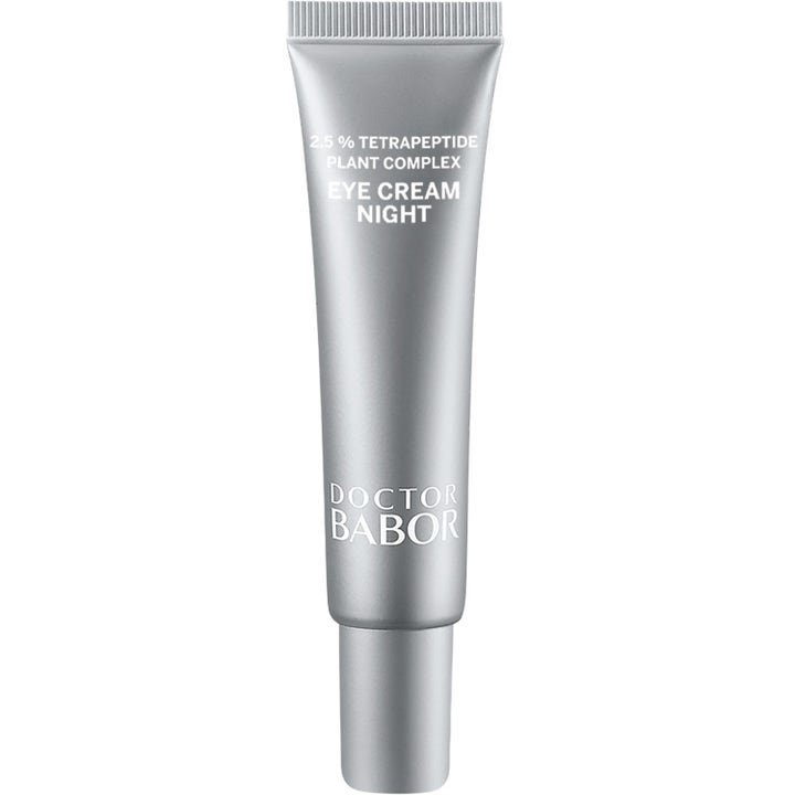 Doctor Babor Eye Cream Night sølvfarvet tube med 2,5% tetrapeptide plant complex til styrkende ansigtspleje